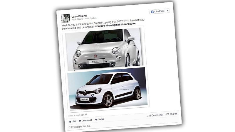 Illustration for article titled Fiat-Family Playboy Disses New Renault Twingo As A Copycat